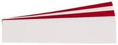 Gravotech - 10 Inch Long x 2 Inch High, Plastic Engraving Stock - Red and White - USA Tool & Supply