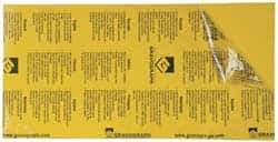 Gravotech - 24 Inch Long x 12 Inch High, Plastic Engraving Stock - Yellow and Black - USA Tool & Supply