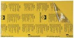 Gravotech - 24 Inch Long x 12 Inch High, Plastic Engraving Stock - Yellow and Black - USA Tool & Supply