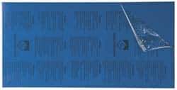 Gravotech - 24 Inch Long x 12 Inch High, Plastic Engraving Stock - Blue and White - USA Tool & Supply