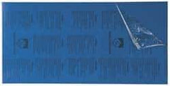 Gravotech - 24 Inch Long x 12 Inch High, Plastic Engraving Stock - Blue and White - USA Tool & Supply