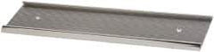 Gravotech - 8 Inch Long x 2 Inch High, Aluminum Wall Plate Holder - Silver - USA Tool & Supply