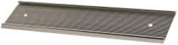 Gravotech - 10 Inch Long x 2 Inch High, Aluminum Wall Plate Holder - Silver - USA Tool & Supply