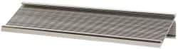 Gravotech - 8 Inch Long x 2 Inch High, Aluminum Desk Plate Holder - Silver - USA Tool & Supply