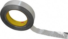 3M - 1" x 55m Silver Foil Tape - 4.6 mil, Acrylic Adhesive, Aluminum Foil Backing, 30 Lb/ln Tensile Strength, -65.2°F to 300°F, Series 425 - USA Tool & Supply