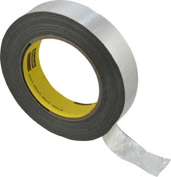 3M - 36 Yd Long x 1" Wide, Series 363, Silver Aluminum Tape - 7.3 mil Thick, 135 Lb/In Tensile Strength - USA Tool & Supply