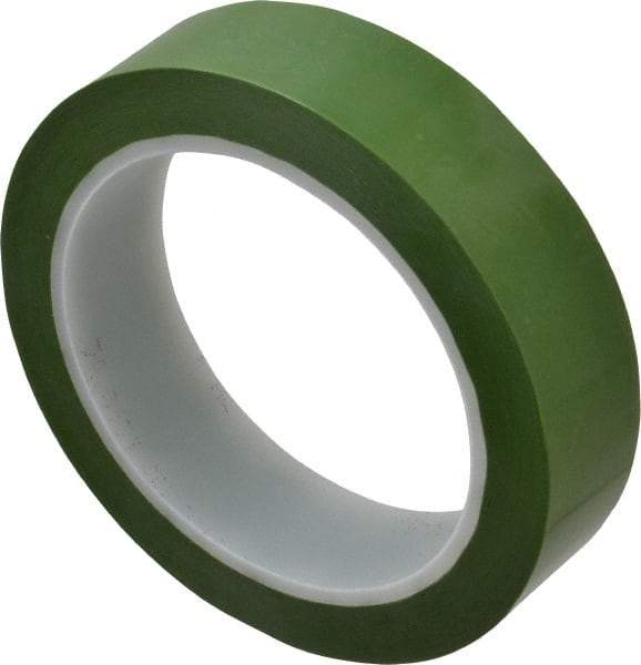 3M - 72 Yds. x 1", Green Polyester Film Tape - 8402 Series, 1.9 mil Thick, 25 Lb./Inch Tensile Strength - USA Tool & Supply