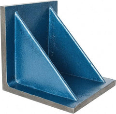 Interstate - 10" Wide x 10" Deep x 10" High Cast Iron Machined Angle Plate - Standard Plate, Flat Surface, Double Web, Single Plate - USA Tool & Supply