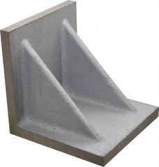 Interstate - 6" Wide x 6" Deep x 6" High Cast Iron Precision-Ground Angle Plate - Standard Plate, Flat Surface, Double Web, Single Plate - USA Tool & Supply