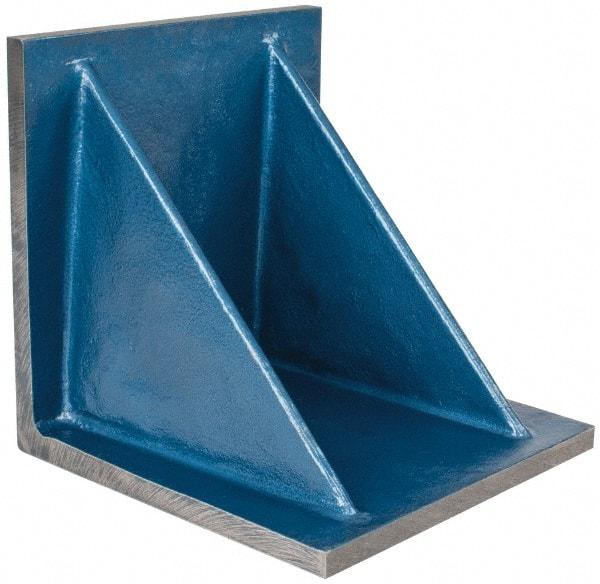 Interstate - 10" Wide x 10" Deep x 10" High Cast Iron Precision-Ground Angle Plate - Standard Plate, Flat Surface, Double Web, Single Plate - USA Tool & Supply