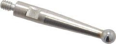 TESA Brown & Sharpe - Carbide Ball Height Gage Probe - For Use with Best Test Indicators 599-7021, 7022, 7023, 7024, 7029, 7030, 7031, 7032, 7033, 7037, 7038 (Inch and Metric Models), Brown and Sharpe Micro-Hite High Gages - USA Tool & Supply