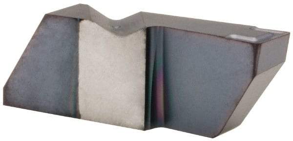 Kennametal - 4250NGD K Grade KC5025, 6.35mm Cutting Width Carbide Grooving Insert - 12.7mm Max Depth of Cut, Right Hand, 0.57mm Corner Radius, TiAlN Finish - USA Tool & Supply