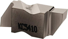 Kennametal - 3125NGP Grade KC5410, 3.18mm Cutting Width Carbide Grooving Insert - 3.81mm Max Depth of Cut, Right Hand, 0.19mm Corner Radius, TiB2 Finish - USA Tool & Supply
