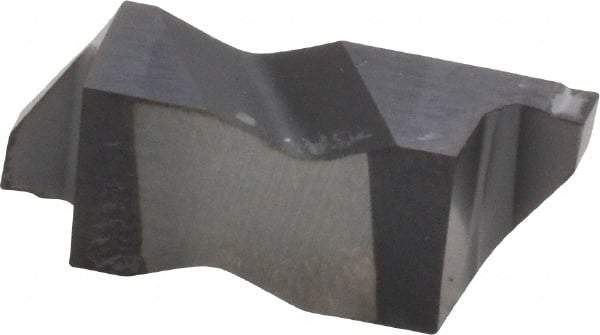 Kennametal - 3072NG K Grade KC5010, 1.83mm Cutting Width Carbide Grooving Insert - 2.39mm Max Depth of Cut, Right Hand, 0.19mm Corner Radius, TiAlN Finish - USA Tool & Supply