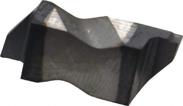 Kennametal - 3072NG K Grade KC5025, 1.83mm Cutting Width Carbide Grooving Insert - 2.39mm Max Depth of Cut, Right Hand, 0.19mm Corner Radius, TiAlN Finish - USA Tool & Supply