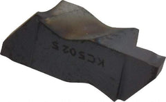 Kennametal - 3094NG K Grade KC5025, 2.39mm Cutting Width Carbide Grooving Insert - 3.81mm Max Depth of Cut, Left Hand, 0.19mm Corner Radius, TiAlN Finish - USA Tool & Supply