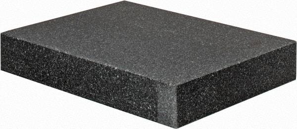 Value Collection - 12" Long x 9" Wide x 2" Thick, Granite Inspection Surface Plate - B Toolroom Grade, 0.0001" Unilateral Tolerance - USA Tool & Supply