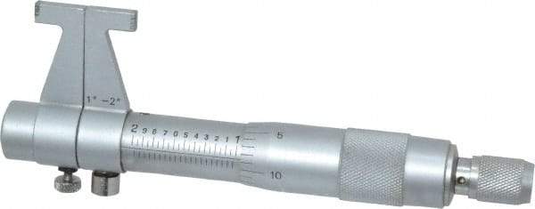 Value Collection - 1 to 2", Mechanical Inside Micrometer - 0.001" Graduation, 0.001" Accuracy, Ratchet Stop Thimble - USA Tool & Supply