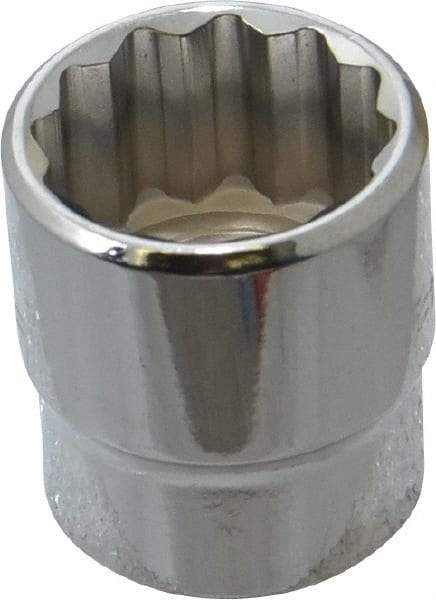 Blackhawk by Proto - 3/4", 3/8" Drive, Standard Hand Socket - 12 Points, 1-7/64" OAL, Chrome Finish - USA Tool & Supply