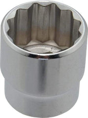 Blackhawk by Proto - 13/16", 3/8" Drive, Standard Hand Socket - 12 Points, 1-7/32" OAL, Chrome Finish - USA Tool & Supply