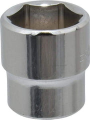 Blackhawk by Proto - 11/16", 3/8" Drive, Standard Hand Socket - 6 Points, 1" OAL, Chrome Finish - USA Tool & Supply