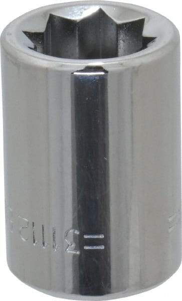 Blackhawk by Proto - 3/8", 3/8" Drive, Standard Hand Socket - 8 Points, 1" OAL, Chrome Finish - USA Tool & Supply