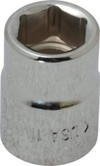 Blackhawk by Proto - 3/8" Drive, Standard Hand Socket - 6 Points, 57/64" OAL, Chrome Finish - USA Tool & Supply