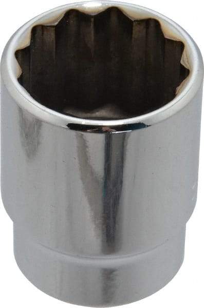 Blackhawk by Proto - 7/8", 1/2" Drive, Standard Hand Socket - 12 Points, 1-1/2" OAL, Chrome Finish - USA Tool & Supply