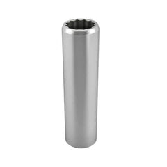 Blackhawk by Proto - 3/4", 1/2" Drive, Deep Hand Socket - 12 Points, 3-1/8" OAL, Chrome Finish - USA Tool & Supply