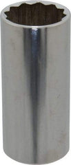 Blackhawk by Proto - 1-1/16", 1/2" Drive, Deep Hand Socket - 12 Points, 3-3/32" OAL - USA Tool & Supply