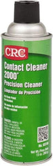 CRC - 13 Ounce Aerosol Contact Cleaner - 30,800 Volt Dielectric Strength, Nonflammable, Food Grade - USA Tool & Supply