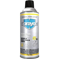 Sprayon - 11 oz Aerosol Extreme Pressure Moly Chain & Cable Lubricant - Light Amber, -20 to 300°F, Food Grade - USA Tool & Supply