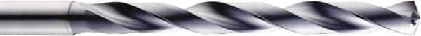 SGS - 13.5mm, 140° Point, Spiral Flute, Solid Carbide Taper Length Drill Bit - AlTiN Finish, 133mm Flute Length, 178mm OAL, Series 140 - USA Tool & Supply
