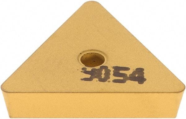 Iscar - TPU322 Grade IC9054 Carbide Milling Insert - TiCN/Al2O3/TiN Finish, 1/8" Thick, 3/8" Inscribed Circle, 0.79mm Corner Radius - USA Tool & Supply