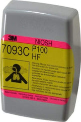 3M - Olive and Magenta P100 Filter - Series 7000, Protects Against Hydrogen Fluoride - USA Tool & Supply