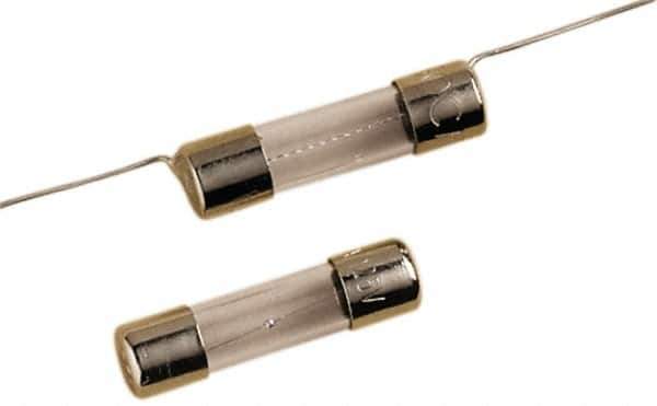 Ferraz Shawmut - 250 VAC, 0.4 Amp, Time Delay Miniature Glass Fuse - Clip Mount, 20mm OAL, 5mm Diam - USA Tool & Supply