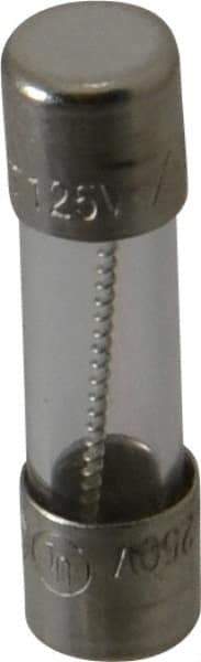 Ferraz Shawmut - 250 VAC, 3 Amp, Time Delay Miniature Glass Fuse - Clip Mount, 20mm OAL, 5mm Diam - USA Tool & Supply