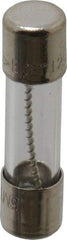 Ferraz Shawmut - 125 VAC, 4 Amp, Time Delay Miniature Glass Fuse - Clip Mount, 20mm OAL, 10 kA Rating, 5mm Diam - USA Tool & Supply
