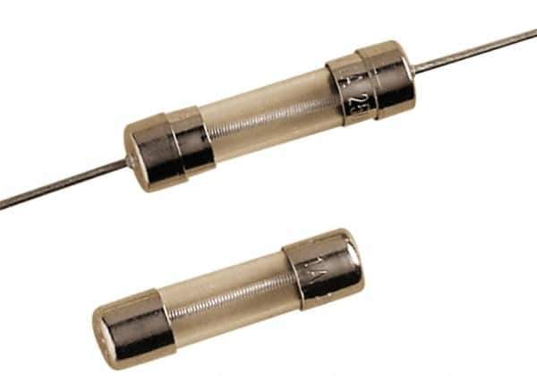 Ferraz Shawmut - 250 VAC, 0.4 Amp, Time Delay Miniature Glass Fuse - Surface Mount Mount, 20mm OAL, 5mm Diam - USA Tool & Supply