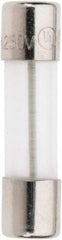 Ferraz Shawmut - 250 VAC, 0.1 Amp, Time Delay Miniature Glass Fuse - Clip Mount, 20mm OAL, 5mm Diam - USA Tool & Supply