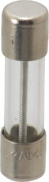 Ferraz Shawmut - 250 VAC, 1 Amp, Time Delay Miniature Glass Fuse - Clip Mount, 20mm OAL, 5mm Diam - USA Tool & Supply