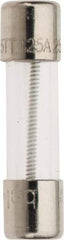 Ferraz Shawmut - 250 VAC, 1.25 Amp, Time Delay Miniature Glass Fuse - Clip Mount, 20mm OAL, 5mm Diam - USA Tool & Supply
