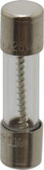 Ferraz Shawmut - 125 VAC, 4 Amp, Time Delay Miniature Glass Fuse - Clip Mount, 20mm OAL, 10 kA Rating, 5mm Diam - USA Tool & Supply