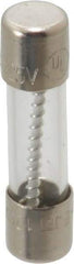 Ferraz Shawmut - 125 VAC, 5 Amp, Time Delay Miniature Glass Fuse - Clip Mount, 20mm OAL, 10 kA Rating, 5mm Diam - USA Tool & Supply