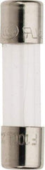 Ferraz Shawmut - 250 VAC, 0.1 Amp, Fast-Acting Miniature Glass Fuse - Clip Mount, 20mm OAL, 5mm Diam - USA Tool & Supply