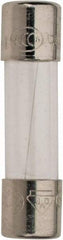 Ferraz Shawmut - 250 VAC, 0.5 Amp, Fast-Acting Miniature Glass Fuse - Clip Mount, 20mm OAL, 5mm Diam - USA Tool & Supply