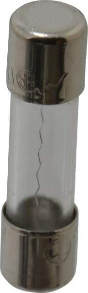 Ferraz Shawmut - 250 VAC, 2 Amp, Fast-Acting Miniature Glass Fuse - Clip Mount, 20mm OAL, 5mm Diam - USA Tool & Supply