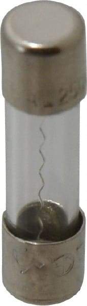 Ferraz Shawmut - 250 VAC, 4 Amp, Fast-Acting Miniature Glass Fuse - Clip Mount, 20mm OAL, 5mm Diam - USA Tool & Supply