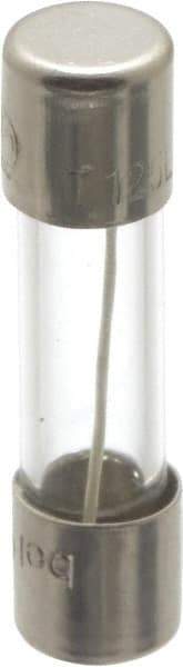 Ferraz Shawmut - 250 VAC, 0.13 Amp, Time Delay Miniature Glass Fuse - Clip Mount, 20mm OAL, 5mm Diam - USA Tool & Supply