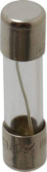Ferraz Shawmut - 250 VAC, 0.4 Amp, Time Delay Miniature Glass Fuse - Clip Mount, 20mm OAL, 5mm Diam - USA Tool & Supply